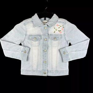 Sonoma Little Girl's Fashion Denim Jacket Size 5-6X Light Blue Stretch Fabric